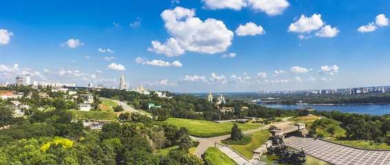 Foto op Aluminium Panorama van de stad Kiev. Oekraïne. © aquarius_777