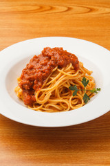 スパゲッティー　ミートソース