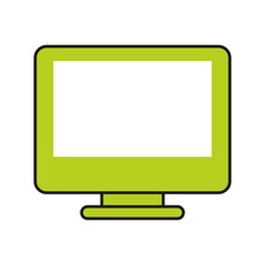 computer gadget technology device icon. Flat and Isolated design. Vector illustration