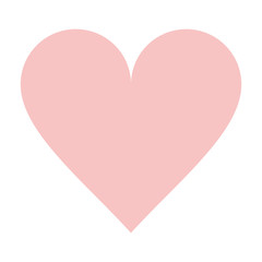 heart rose shape love romantic icon. Flat and Isolated design. Vector illustration