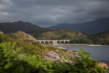 Loch nan Uamh Viaduct, Highlands, Schottland