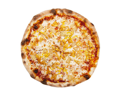 Pizza isolated on the white background