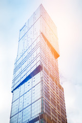 Modern glass skyscraper