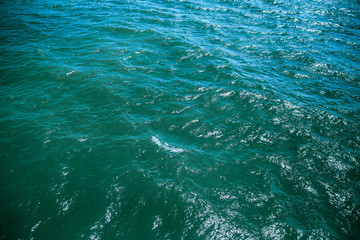 Blue ocean texture with ripples