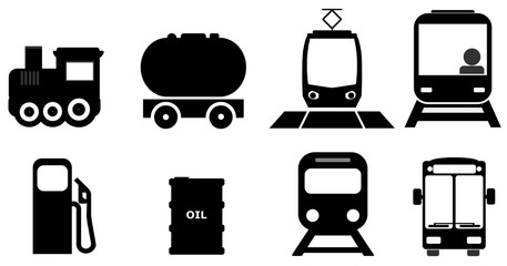 Transports en 8 icônes