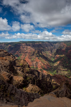 Waimea Canyon on the island of Kauai, Hawaii