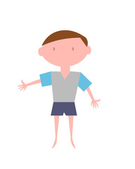 Little Boy. Vector KId