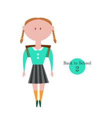 Girl Going Back to School