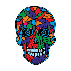 color skull