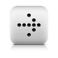 Web icon with digital arrow sign