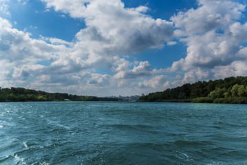 Scenic river landscape