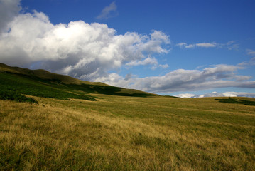Fototapeta na wymiar View of the Howgills (Yorkshire Dales)