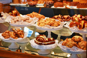 Bakery shop window.