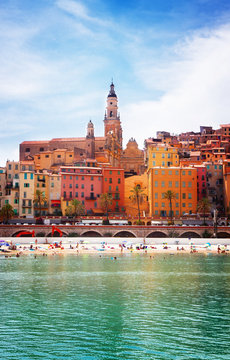 Menton at summer, France