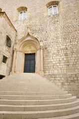 Naklejka premium Entrance of Dominican Monastery. Dubrovnik. Croatia.