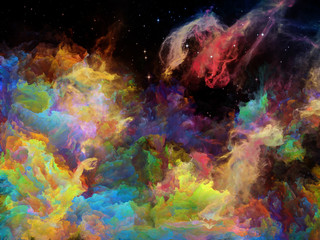 Naklejka na ściany i meble Glow of Space Nebula