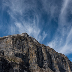 Rock Face and Sky at Stanley Glacier