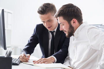 Business planning in progress