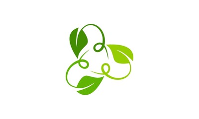 Tribal Leaf Logo