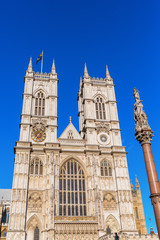 Fototapeta na wymiar Westminster Abbey in London, UK