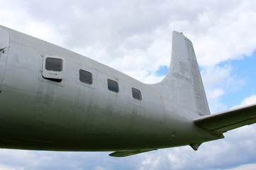 old plane photo detail
