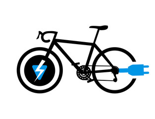 Fototapeta premium electro bike symbol