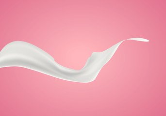 Abstract glowing stream of particles