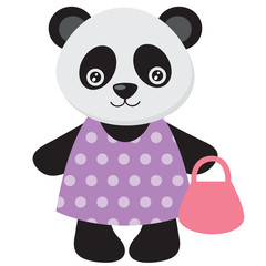 Cute panda vector illustration
