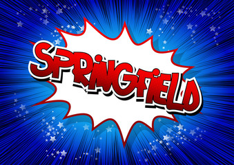 Springfield - Comic book style word.