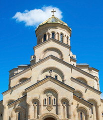  Sameba church exteriro. Tbilisi, Georgia