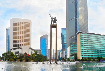Papier Peint photo Monument historique Bienvenue aux Monuments. Jakarta, Indonésie