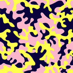 camo military in pink yellow color