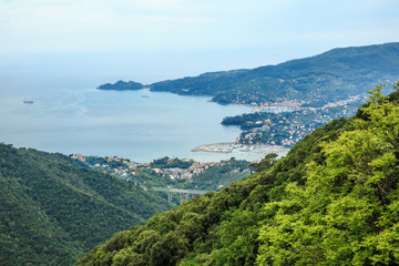 Italian resort Rapallo sea view