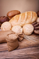 Assortment of fresh bread