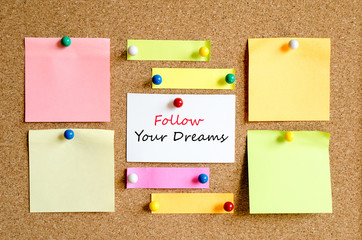 Follow your dreams text concept - 118716338