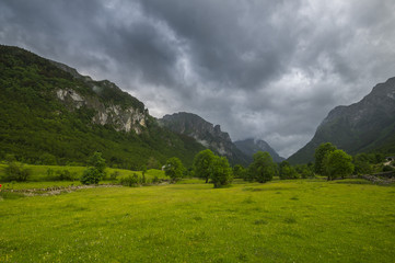 Fototapeta premium Albanian Alps,valley ropojana, Montenegro