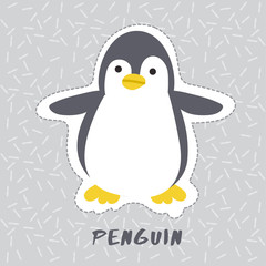 Penguin : Cute Animal Set :  Vector Illustration