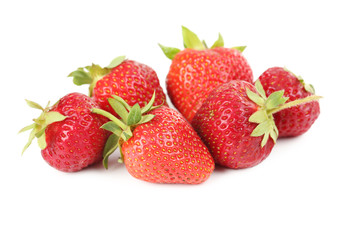 Strawberry berries isolated on a white background