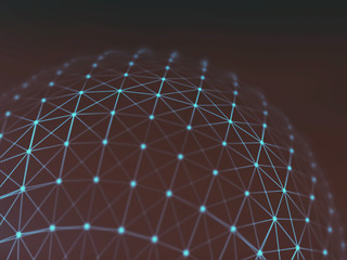 Futuristic virtual technology background, Fiber virtual optic cables, fibre connection, telecomunications concept, digitally generated image.