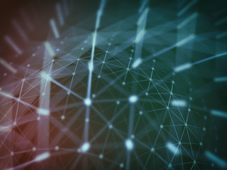 Futuristic virtual technology background, Fiber virtual optic cables, fibre connection, telecomunications concept, digitally generated image.