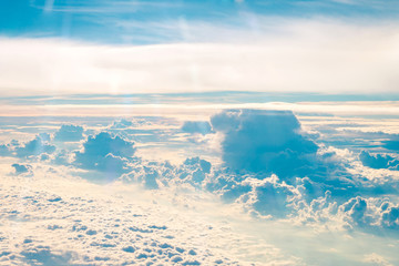 Clouds view from aircraft 