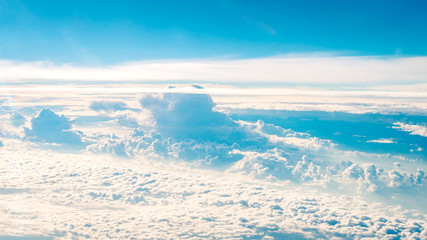 Naklejka na ściany i meble Clouds view from aircraft 