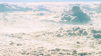 Clouds view from aircraft 