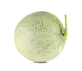 Melon full ball on white background.