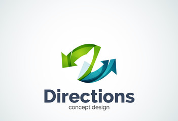 Direction arrows logo