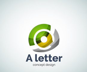 Vector A letter concept logo template