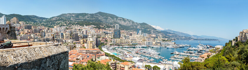 Fototapeta premium Monaco Monte Carlo panoramic sea view