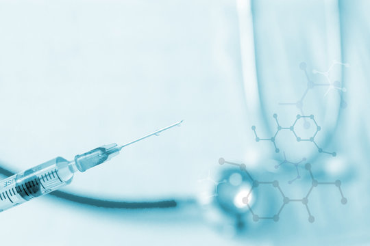 chemical bond with vaccine for anti virus and diseases 