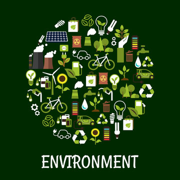 Environmental ecology friendly poster