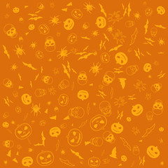 Halloween Vector Background, Abstract Pattern
